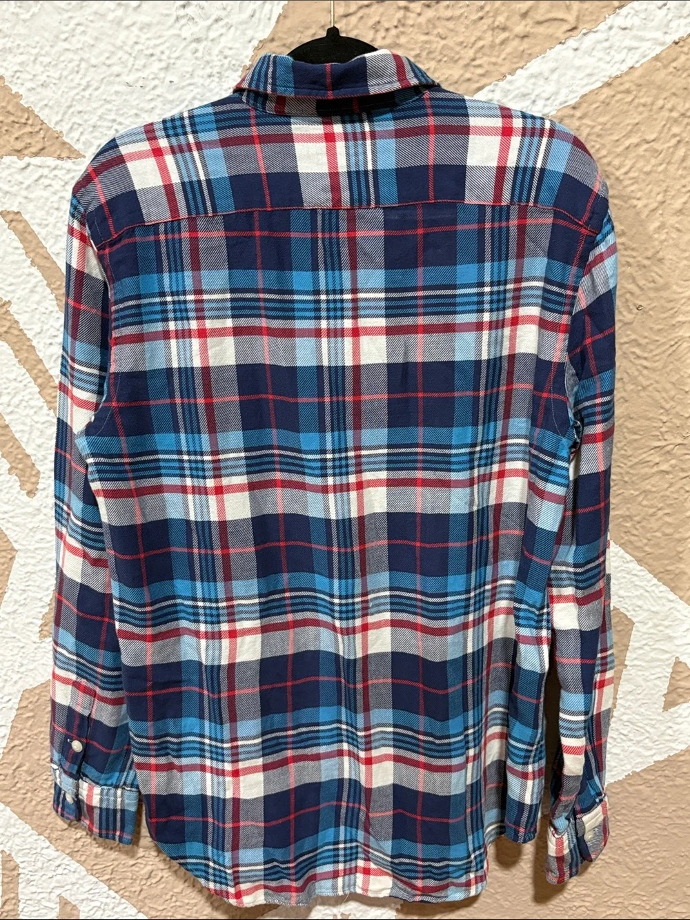 Polo Ralph Lauren Plaid Flannel Button Down Shirt Men's Medium NWOT Blue Red